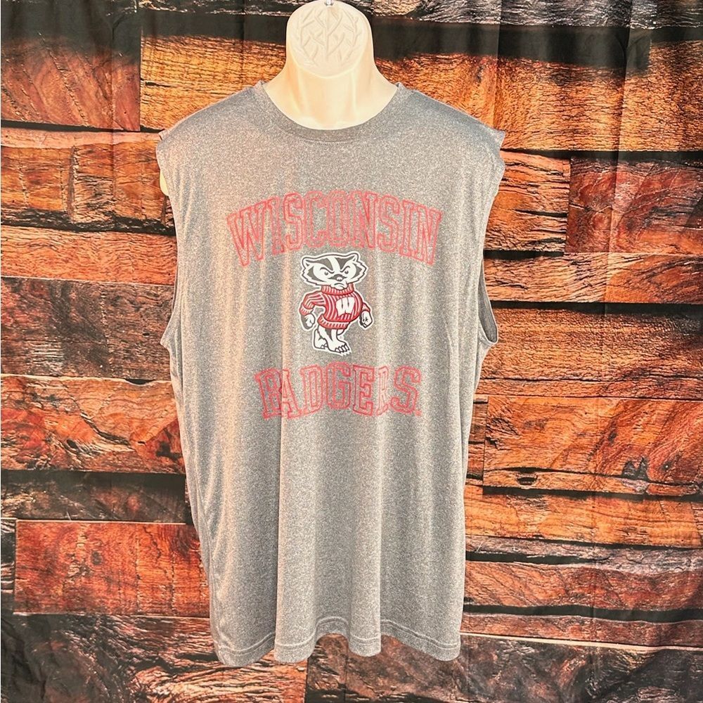 Campus Heritage Gray Wisconsin Badgers Tank Top